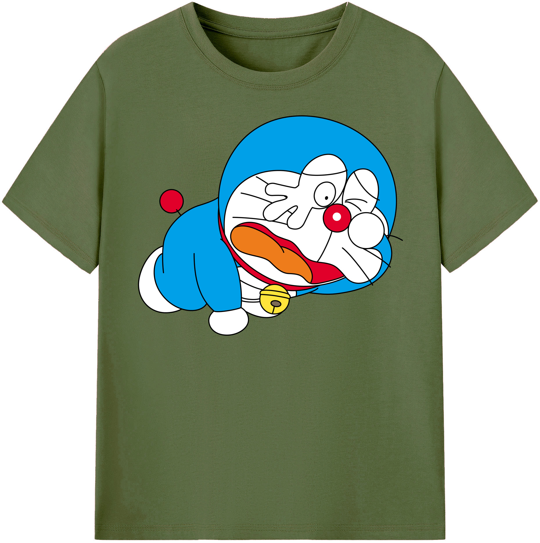 （画像用） ドラえもん Doraemon 綿100％半袖Tシャツ（フロントプリント）